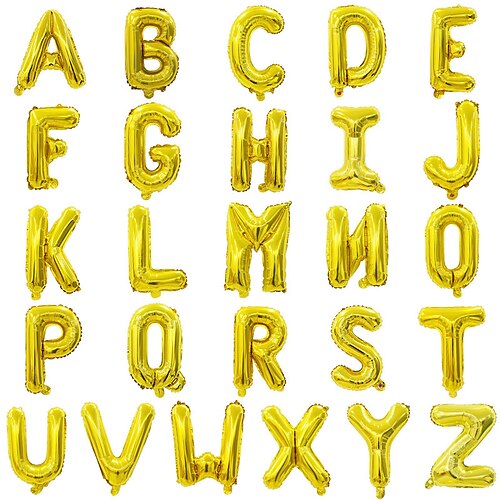 

2 Pcs 16 Inch Body Slimming Gold Lettered Aluminum Film Balloon Happy Birthday With Aluminum Foil