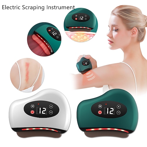 

Electric Scraping Instrument Facial Beauty Intelligent Bian Stone Scraping Board Whole Body Massager Meridian Brush Guasha Scraping Fat Burner Slimming