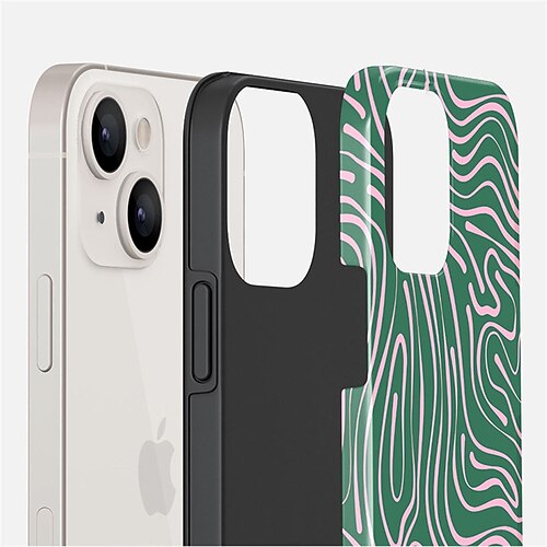 

Phone Case For Apple Classic Series iPhone 14 Pro Max 13 12 11 Pro Max Mini X XR XS 8 7 Plus Bumper Frame Full Body Protective Dustproof Geometric Pattern TPU