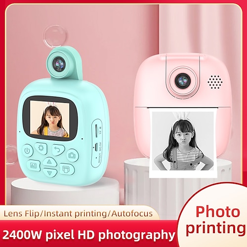 

Children's Instant Print Camera With Thermal Printer Kids Digital Photo Camera Girl's Toy Child Camera Video Boy's Birthday Gift