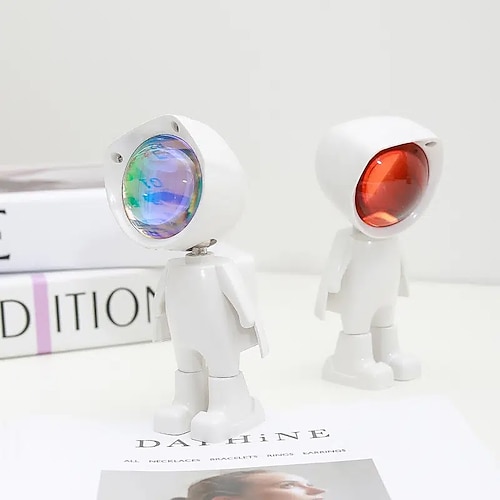 Astronaut LED Rainbow Sunset Light Robot Sunset Lamp Led Projector Night  Light 7 Colors Switch Rainbow Atmosphere Home Bedroom Background Wall  Decoration Christmas Birthday Party Gifts 2024 - $8.99