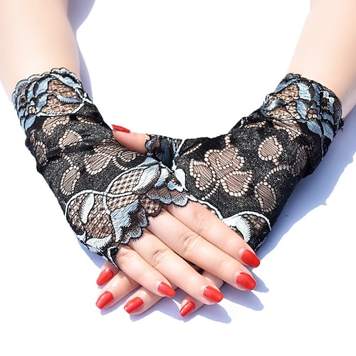 

Lace Wrist Length Glove Simple / Lace With Ruffles Wedding / Party Glove
