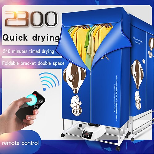 

Electric Clothes Dryer Portable Quickly Drying Clothes Shoes Electric Heater Dryer Machine Warm Air Remote Control Household Warm Air Clothes Dryer Home Drying Machine