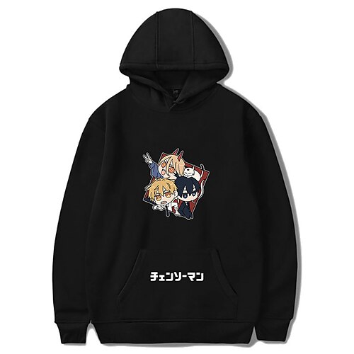 

Inspired by Chainsaw Man Power Denji Hoodie Cartoon Manga Anime Front Pocket Graphic Hoodie For Men's Women's Unisex Adults' Hot Stamping 100% Polyester