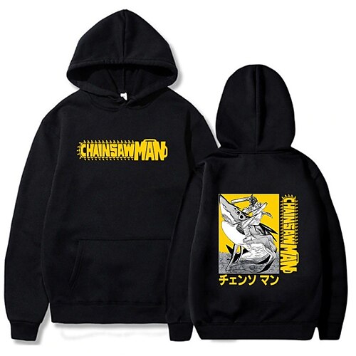 

Inspired by Chainsaw Man Denji Hoodie Cartoon Manga Anime Front Pocket Graphic Hoodie For Men's Women's Unisex Adults' Hot Stamping 100% Polyester