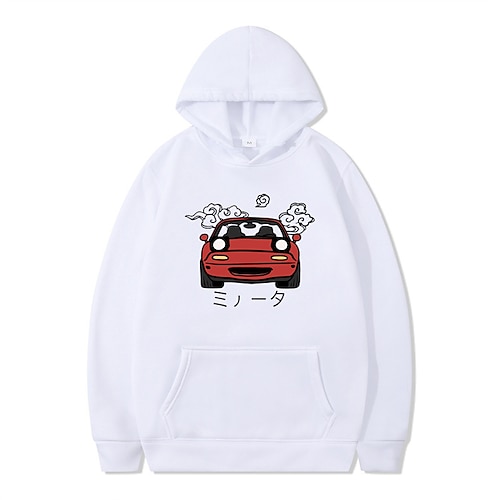 

Estampa de Desenhos Animados Desenho Moletom Desenho Mangá Anime Bolso frontal Arte Gráfica Moletom Para Homens Mulheres Unisexo Adulto Hot Stamping 100% Poliéster Casual / Diário