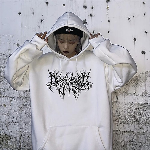 

Inspired by Punk Gothic Gothic Hoodie Print Front Pocket Graphic Hoodie For Men's Women's Unisex Adults' Hot Stamping 100% Polyester Casual Daily