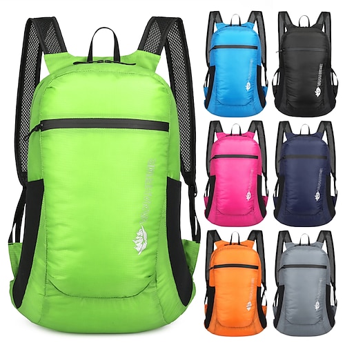 

Lightweight Packable Backpack Anti-Slip Fast Dry Wearable Lightweight Outdoor Fitness Gym Workout Hunting Climbing Polyester Spandex Black Green Grey