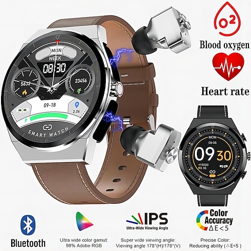 

SB-JM08 Smart Watch 1.28 inch Smartwatch Fitness Running Watch Bluetooth Pedometer Call Reminder Sleep Tracker Compatible with Android iOS Men Hands-Free Calls Message Reminder Custom Watch Face IP 67