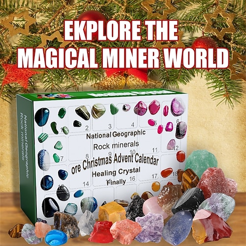  NATIONAL GEOGRAPHIC Gemstone Advent Calendar - 2023 Advent  Calendar for Kids with 24 Gemstones to Open Each Day, a Complete Rock  Collection Christmas Countdown Calendar with Mini Gemstone Dig Kit