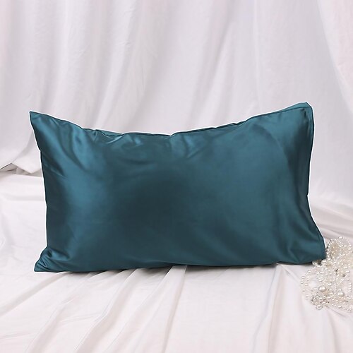 

Satin Pillowcase for Hair and Skin Silk Pillowcase 1pc, Cooling Satin Pillowcase with Zipper Satin Pillow Case Cover Silk Pillowcase King Queen Size Silk Bed Pillowcase