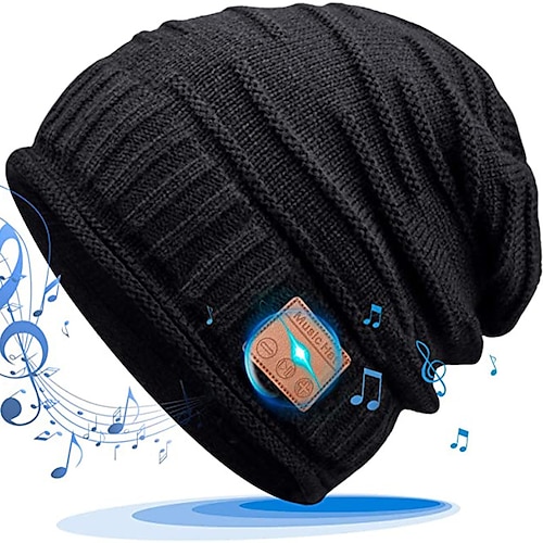 

Bluetooth Beanie Wireless Hat with Scarf Head Running Hat Bluetooth 5.0 Warm MQ-B Men Women Hat Winter Warm Beanie Cap Wireless Outdoor Sport Headset Stereo Music Headphone for Christmas Gift