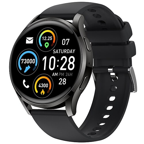 

smart watch männer blutdruck herzfrequenz überwachung 1,28 zoll runder bildschirm bluetooth anruf musik sport frauen smartwatch