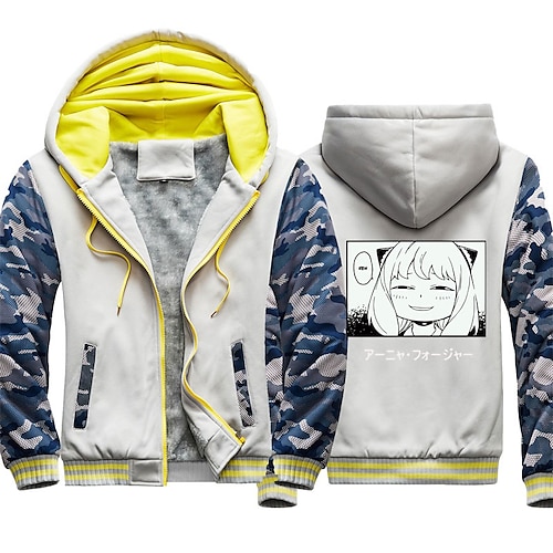 

Inspired by Anime Character Anya Forger Hoodie Anime Outerwear Anime Graphic Outerwear For Men's Women's Unisex Adults' Hot Stamping 100% Polyester Casual Daily