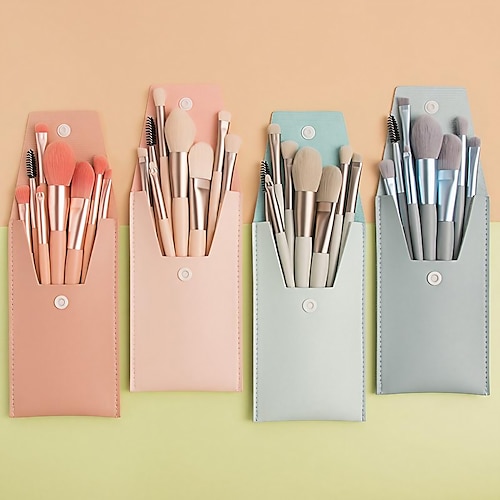 

8Pcs mini Makeup brush Professional Makeup Brushes Soft Full Coverage Lovely Travel Size Comfy Plastic for Makeup Brushes Makeup Brush Makeup Brush Set