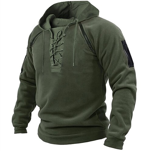 

Men's Hoodie Green Black Yellow Gray Hooded Solid Color Lace up Sports & Outdoor Sports Streetwear Hot Stamping Basic Designer Casual Fall Spring Clothing Apparel Hoodies Sweatshirts