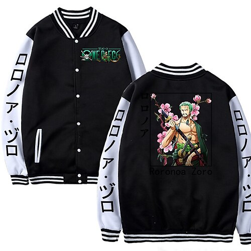 

Inspired by One Piece Film: Red Roronoa Zoro Outerwear Anime Printing Coat For Men's Women's Unisex Adults' Hot Stamping Polyster
