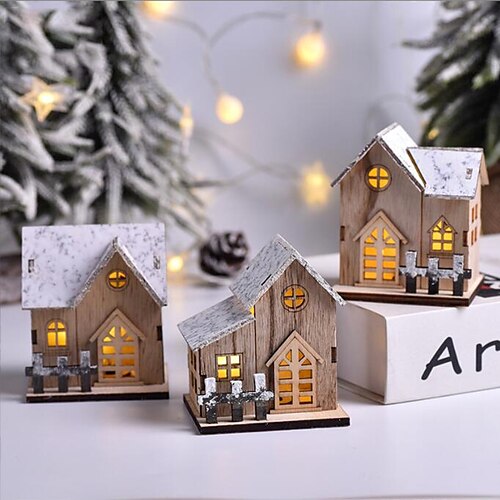 

Christmas Decorations Gift Ornament Christmas Night Lights Mode Switching Christmas New Year's Button Battery Powered 1PC