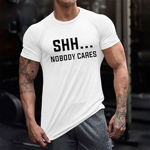 

Men's Unisex T shirt Tee Cool Shirt Letter Graphic Prints Crew Neck Hot Stamping Outdoor Street Short Sleeve Print Clothing Apparel Sports Designer Casual Big and Tall
