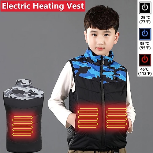 

Children's Heating Vest New Jacket With Heating Child Usb Intelligent Thermal Vest Girls Boys Winter Outdoor Coat Heater Vest