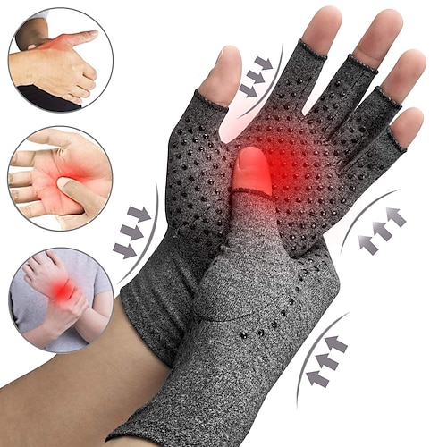 

1 Pairs Arthritis Compression Gloves, Relieve Arthritis, Rheumatoid, Osteoarthritis, Carpal Tunnel Pain, Compression Gloves for Arthritis for Women & Men, Anti-Slip Glue dot Gloves for Work