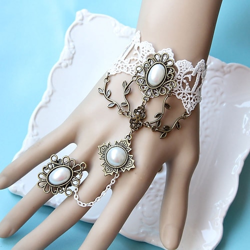 

Ring Bracelet / Slave bracelet Accessories Retro Vintage Punk & Gothic Steampunk Alloy For Goth Girl Cosplay Halloween Carnival Masquerade Women's Costume Jewelry Fashion Jewelry