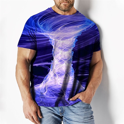 

Men's Plus Size T shirt Tee Big and Tall Graphic Crew Neck Short Sleeve Spring & Summer Basic Fashion Streetwear Comfortable Casual Sports Tops