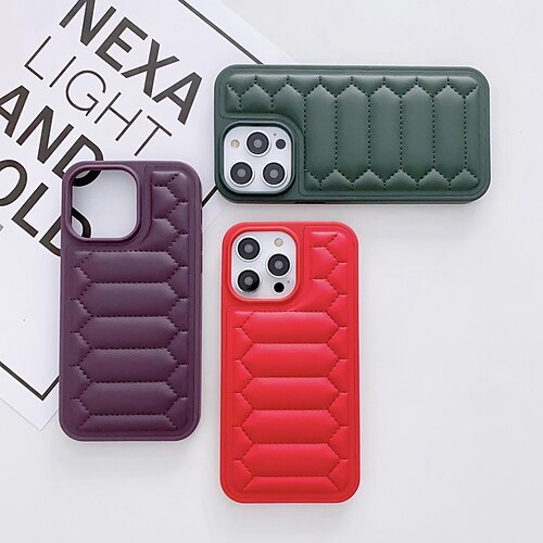 

telefon Etui Til Apple Bakdeksel iPhone 14 Pro Max 14 Plus 13 12 11 Pro Max Mini SE Støtdempende ramme Puffer Ensfarget Geometrisk mønster TPU