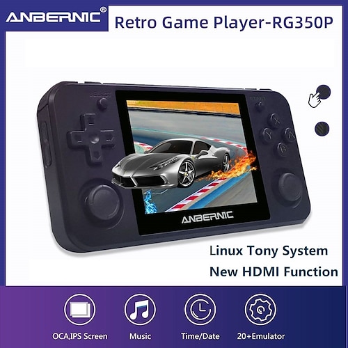 

ANBERNIC RG350P Retro Game 64Bit Emulator Video Game Consoles Handheld Game Players PS1 RG350 HDMI-compatible Kids Gift