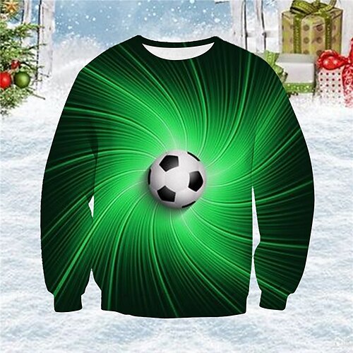 

barn gutter VM genser genser fotball langermet crewneck barn topp fritidsgenser sport daglig grønn vinter 3-12 år