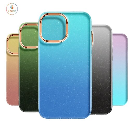 

telefono Custodia Per Apple Serie Classica iPhone 14 13 12 11 Plus Pro Max Cornice antiurto Protettivo per tutto il corpo A prova di sporco Colore graduale e sfumato PC