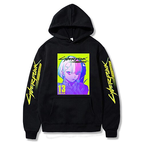 

Inspired by Punk Gothic Gothic Hoodie Cartoon Manga Print Front Pocket Graphic Hoodie For Men's Women's Unisex Adults' Hot Stamping 100% Polyester Casual Daily