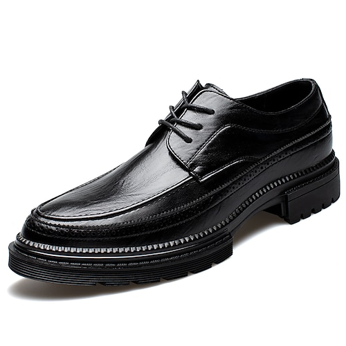 

Men's Oxfords Formal Shoes Dress Shoes Business Home Daily PU Black Winter Fall