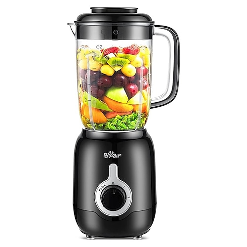

Bear Countertop Blender 700W Professional Smoothie Blender with 40oz Blender Cup for Shakes and Smoothies 3-Speed for Crushing Ice Puree and Frozen Fruit with Autonomous Clean