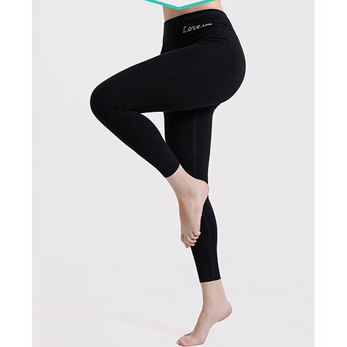 

Women's Heat Warm Fleece Winter Pants Seamless Winter Inner Wear Bottoming Tight Yoga Fitness Gym Workout Leggings Bottoms Dark Grey Purple Rosy Pink Sports Activewear High Elasticity Athletic