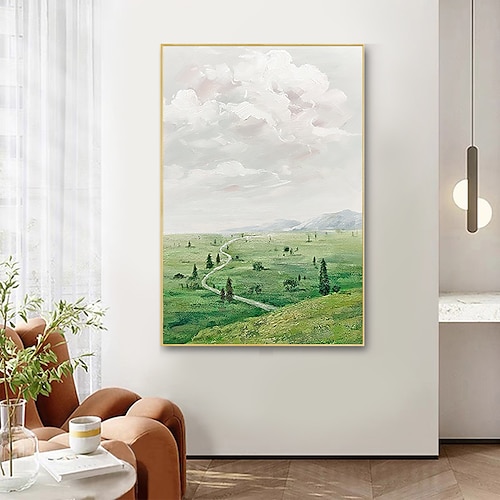 

Oil Painting Handmade Hand Painted Wall Art Impression Landscape Canvas Painting Home Decoration Decor Stretched Frame Ready to Hang