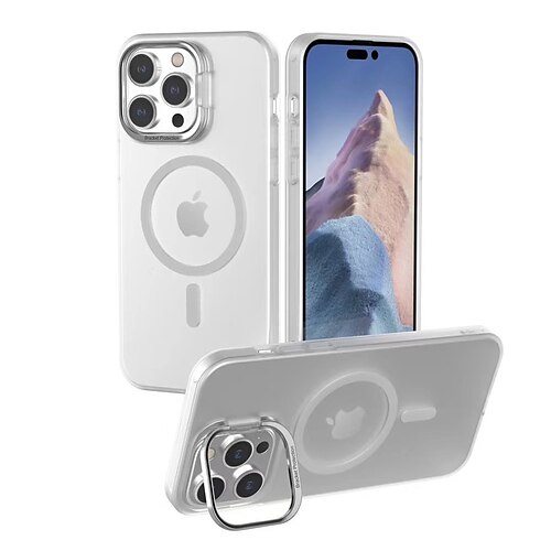 

Phone Case For Apple Magnetic Adsorption iPhone 14 Pro Max iPhone 14 Pro iPhone 14 Plus iPhone 14 iPhone 13 12 Pro Max Bumper Frame Magnetic Full Body Protective Solid Colored TPU Metal