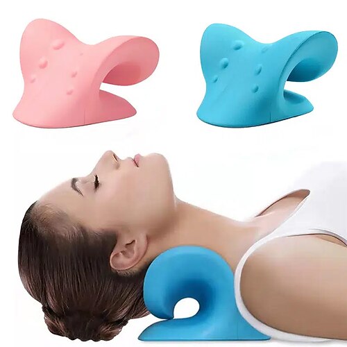 

Korea c-type cervical vertebra pillow rich package cervical vertebra orthosis traction massage pillow sleep repair shoulder and neck massage pillow