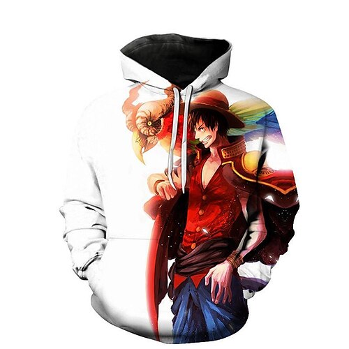 

Inspired by One Piece Film: Red Monkey D. Luffy Hoodie Cartoon Manga Anime Front Pocket Graphic Hoodie For Men's Women's Unisex Adults' 3D Print 100% Polyester Casual Daily