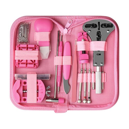 

Watch Repair Tool Set Pink Set Watch Repair And Disassembly 151 Piece Set Watch Remover Household Hardware Combination Kit