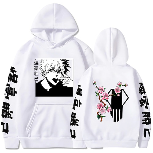 

Inspired by My Hero Academia Bakugou Katsuki Hoodie Cartoon Manga Anime Front Pocket Graphic Hoodie For Men's Women's Unisex Adults' Hot Stamping 100% Polyester