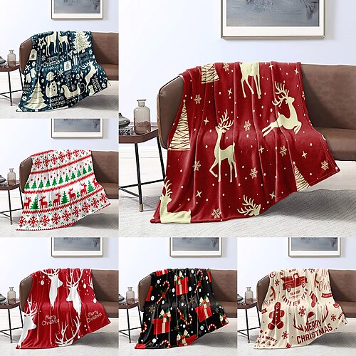 

Blankets & Throws, Print Flannel Toison Warmer Comfy Super Soft Blankets