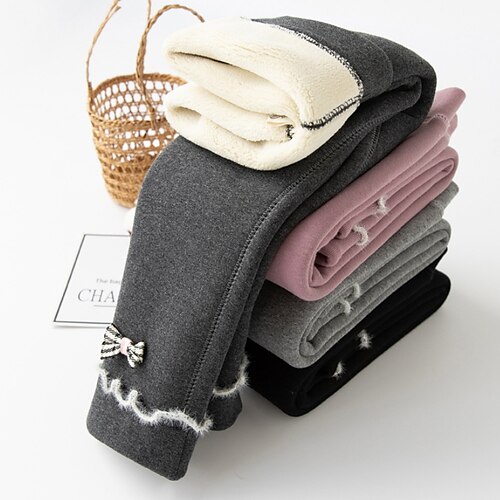 

Bambino (1-4 anni) Da ragazza Ghette Tinta unica Attivo Esterno 7-13 anni Inverno Nero Rosa Grigio chiaro