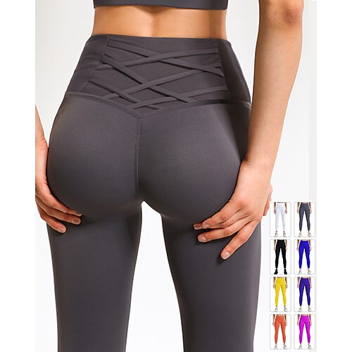 

Women's Workout Leggings Scrunch Butt for Workout Yoga Fitness Gym Tights High Waist Bottoms Quick Dry Spandex Winter Sports Activewear High Elasticity Skinny