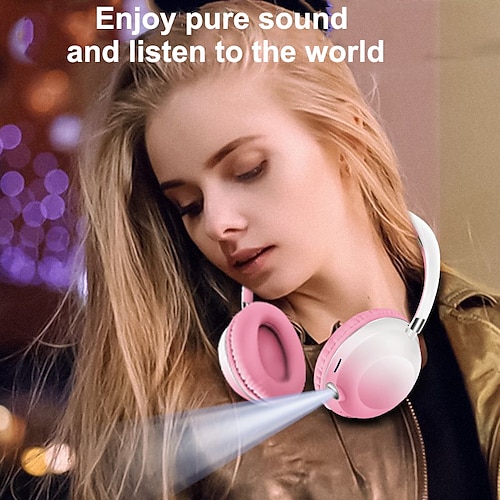 

AKZ-K61 Over-ear Headphone Over Ear Bluetooth 5.1 Noise cancellation LED Light Ergonomic Design for Apple Samsung Huawei Xiaomi MI Fitness Running Everyday Use Mobile Phone