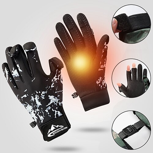 

Winter Gloves Ski Gloves Snow Gloves Fishing Gloves for Men's Thermal Warm Waterproof Fleece Lining Full Finger Gloves Snowsports for Cold Weather Winter Skiing Hunting Ski / Snowboard