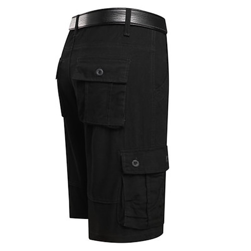 

Men's Cargo Shorts Shorts Pocket Camouflage Solid Colored Comfort Breathable Knee Length Work Casual Daily Cotton Blend Fashion Streetwear Gray Green Yellow camouflage