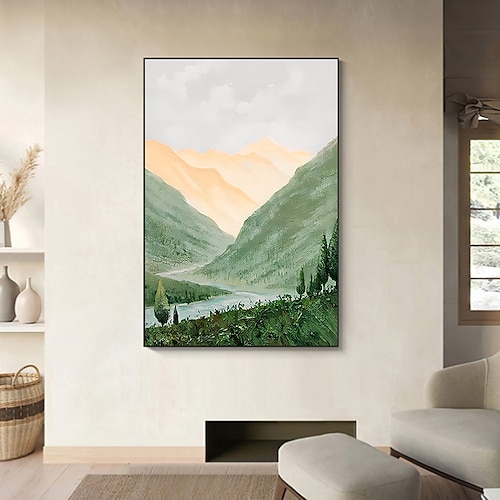 

Oil Painting Handmade Hand Painted Wall Art Impression Landscape Canvas Painting Home Decoration Decor Stretched Frame Ready to Hang