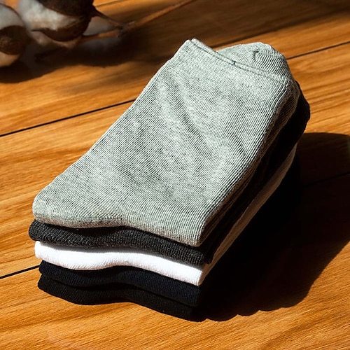 

Homme 3 paires Chaussettes Chaussettes décontractées Noir Blanche Couleur Coton Couleur Pleine Casual du quotidien Moyen Automne hiver Mode Confort