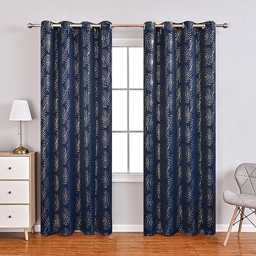 

Geometric Blackout Curtains Drapes Window Treatment Collection(Drapes&Sheer) Curtain Bedroom Curtains